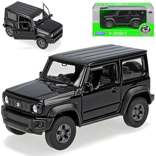 Welly Suzuki Jimny JB74 Schwarz 2. Generation Ab 2018 ca 1/43 1/36-1/46 Modell Auto von Welly