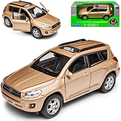 Welly T*o*y*o*t*a RAV4 SUV Gold CA30W 2006-2013 ca 1/43 1/36-1/46 Modell Auto mit individiuellem Wunschkennzeichen von Welly