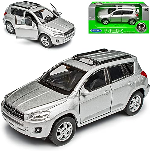 Welly T*o*y*o*t*a RAV4 SUV Silber CA30W 2006-2013 ca 1/43 1/36-1/46 Modell Auto mit individiuellem Wunschkennzeichen von Welly