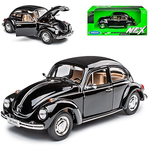 Welly Volkwagen Käfer Coupe Schwarz 1/24 Modell Auto von Welly