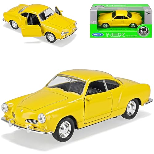 Welly Volkwagen Karmann GHIA Coupe Gelb ca 1/43 1/36-1/46 Modell Auto mit individiuellem Wunschkennzeichen Welly Volkwagen Karmann GHIA Coupe Gelb ca 1/43 1/36-1/46 Modell Auto mit individiuellem Wunschkennzeichen von Welly