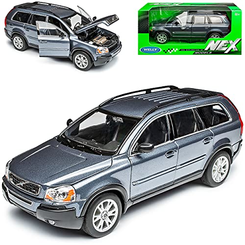 Welly Volvo XC90 Grau SUV 1. Generation 2002-2015 1/24 Modell Auto mit individiuellem Wunschkennzeichen Welly Volvo XC90 Grau SUV 1. Generation 2002-2015 1/24 Modell Auto mit individiuellem Wunschkennzeichen von Welly