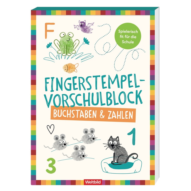 Fingerstempelblock Zahlen & Buchstaben von Weltbild Deutschland