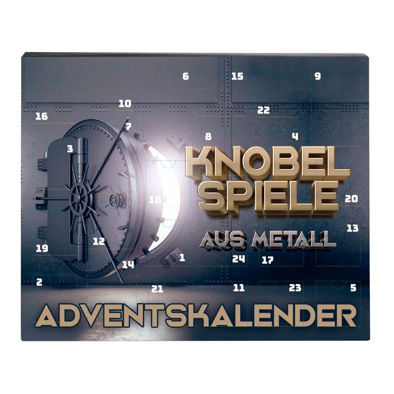 Adventskalender Knobelspiele Metall von Weltbild