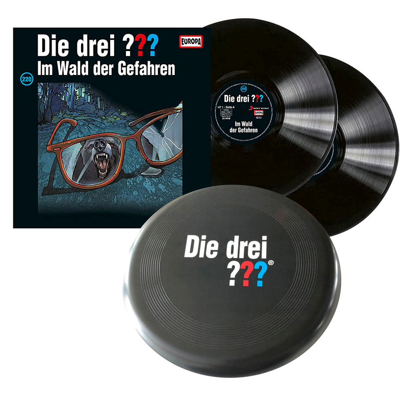 Die drei ??? - Im Wald der Gefahren (Folge 220) (Vinyl) (Exklusives Fanpaket mit 2 LPs + Frisbee) von Weltbild