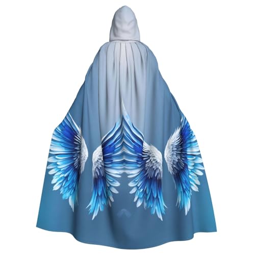 Kapuzenumhang mit Engelsflügel-Aufdruck, Halloween, Erwachsene, für Partys, Karneval, Cosplay, Kostüme, Erwachsenendekoration, Umhang Kapuzenumhang mit Engelsflügel-Aufdruck, Halloween, Erwachsene, für Partys, Karneval, Cosplay, Kostüme, Erwachsenendekoration, Umhang von WenDang