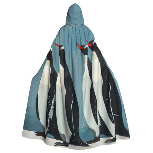 Kapuzenumhang mit Pinguin-Aufdruck, Halloween, Erwachsene, für Partys, Karneval, Cosplay, Kostüme, Erwachsenendekoration, Umhang Kapuzenumhang mit Pinguin-Aufdruck, Halloween, Erwachsene, für Partys, Karneval, Cosplay, Kostüme, Erwachsenendekoration, Umhang von WenDang