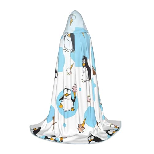 Kapuzenumhang mit süßem Pinguin-Druck – vielseitiges Uni-Design für Cosplay, Partys, Make-up-Ball, Motto-Partys Kapuzenumhang mit süßem Pinguin-Druck – vielseitiges Uni-Design für Cosplay, Partys, Make-up-Ball, Motto-Partys von WenDang