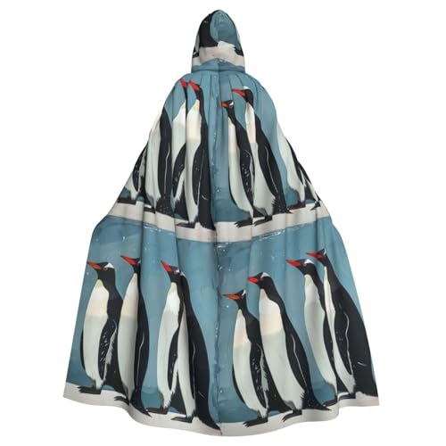 Pinguin-Druck, Uni, Kapuzenumhang für Erwachsene, eleganter Halloween-Kapuzenumhang, bequemer langer Kapuzenumhang Pinguin-Druck, Uni, Kapuzenumhang für Erwachsene, eleganter Halloween-Kapuzenumhang, bequemer langer Kapuzenumhang von WenDang