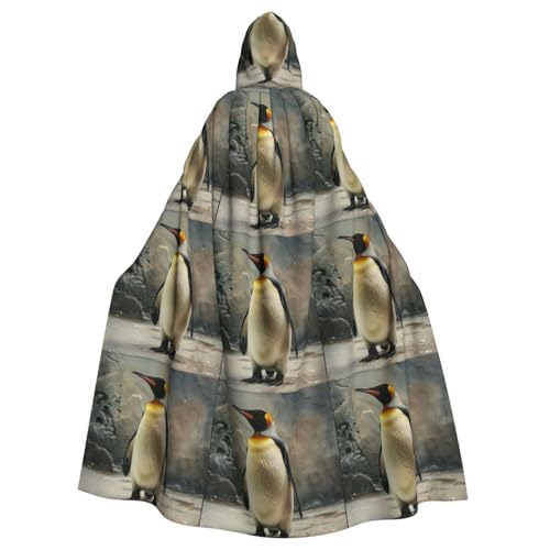 Pinguin-Druck, Uni, Kapuzenumhang für Erwachsene, eleganter Halloween-Kapuzenumhang, bequemer langer Kapuzenumhang Pinguin-Druck, Uni, Kapuzenumhang für Erwachsene, eleganter Halloween-Kapuzenumhang, bequemer langer Kapuzenumhang von WenDang