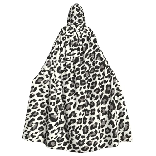 Schwarzer Leopardenmuster Uni Kapuzenumhang für Erwachsene, eleganter Halloween-Kapuzenumhang, bequemer langer Kapuzenumhang Schwarzer Leopardenmuster Uni Kapuzenumhang für Erwachsene, eleganter Halloween-Kapuzenumhang, bequemer langer Kapuzenumhang von WenDang