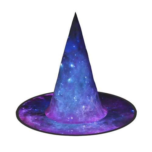 WenDang Blaue Galaxie-Halloween-Hut, lustig, für Urlaub, Party, Kostüm, Ball, Cosplay, Karneval, DIY-Dekoration (2 Stück) von WenDang
