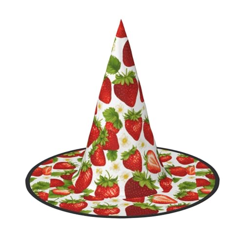 WenDang Erdbeer-Halloween-Hut, lustig, für Urlaub, Party, Kostüm, Ball, Cosplay, Karneval, DIY-Dekoration (3 Stück) von WenDang