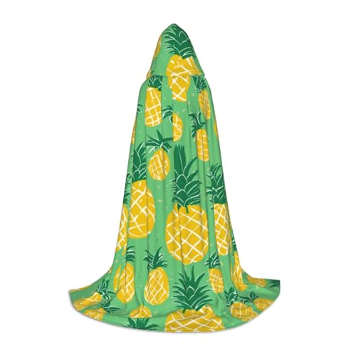 WenDang Goldener Ananas-Hintergrunddruck, Kapuzenumhang – vielseitiges Uni-Design für Cosplay, Partys, Make-up-Ball, Motto-Partys WenDang Goldener Ananas-Hintergrunddruck, Kapuzenumhang – vielseitiges Uni-Design für Cosplay, Partys, Make-up-Ball, Motto-Partys von WenDang