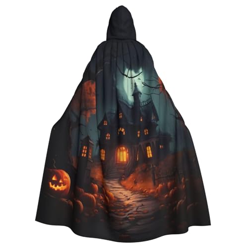 WenDang Gruseliger Halloween-Druck, Halloween, Erwachsenen-Kapuzenumhang, Partys, Karneval, Cosplay, Kostüme, Erwachsenen-Dekoration, Umhang WenDang Gruseliger Halloween-Druck, Halloween, Erwachsenen-Kapuzenumhang, Partys, Karneval, Cosplay, Kostüme, Erwachsenen-Dekoration, Umhang von WenDang