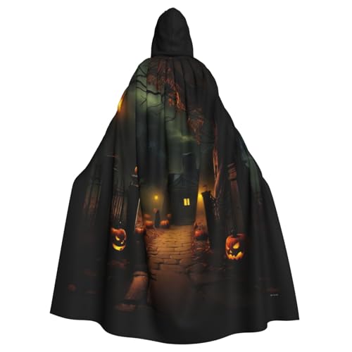 WenDang Gruseliger Halloween-Druck, Halloween, Erwachsenen-Kapuzenumhang, Partys, Karneval, Cosplay, Kostüme, Erwachsenen-Dekoration, Umhang WenDang Gruseliger Halloween-Druck, Halloween, Erwachsenen-Kapuzenumhang, Partys, Karneval, Cosplay, Kostüme, Erwachsenen-Dekoration, Umhang von WenDang