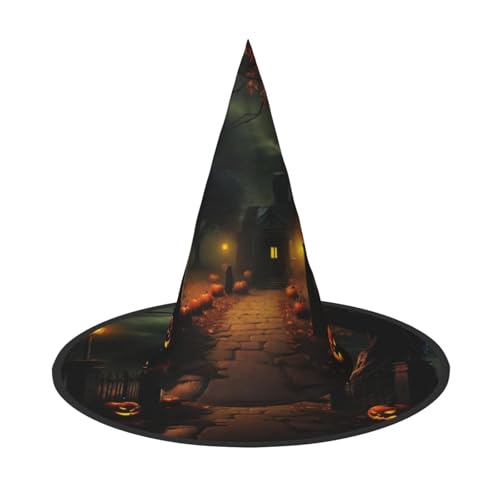 WenDang Gruseliger Halloween-Hut, lustig, Partyhut, Kostüm, Ball, Cosplay, Karneval, DIY-Dekoration (2 Stück) von WenDang