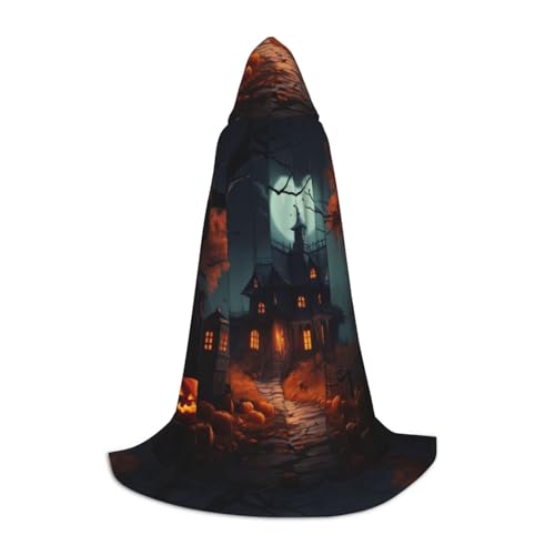 WenDang Gruseliger Kapuzenumhang mit Halloween-Aufdruck – vielseitiges Uni-Design für Cosplay, Partys, Make-up-Ball, Motto-Partys WenDang Gruseliger Kapuzenumhang mit Halloween-Aufdruck – vielseitiges Uni-Design für Cosplay, Partys, Make-up-Ball, Motto-Partys von WenDang
