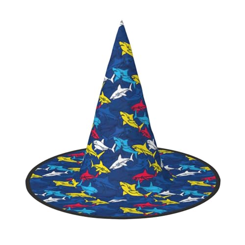 WenDang Hai-Halloween-Hut, lustig, Feiertagsparty-Hut, Kostüm, Ball, Cosplay, Karneval, DIY-Dekoration (2 Stück) von WenDang