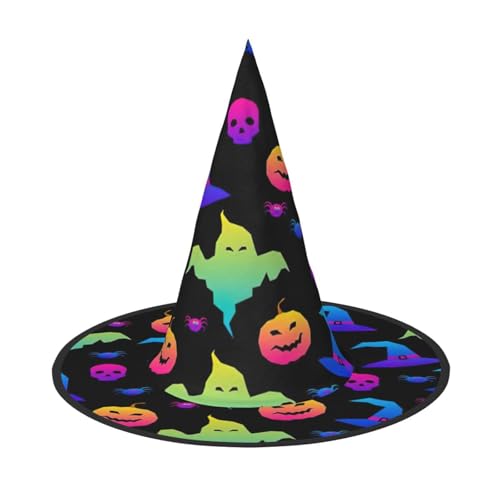 WenDang Halloween-Hexenhut, Spinnen, Halloween-Hut, lustig, für Partys, Kostümball, Cosplay, Karneval, DIY-Dekoration (2 Stück) von WenDang