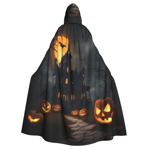 WenDang Halloween Horror Print Uni Kapuzenumhang für Erwachsene, eleganter Halloween-Kapuzenumhang, bequemer langer Kapuzenumhang WenDang Halloween Horror Print Uni Kapuzenumhang für Erwachsene, eleganter Halloween-Kapuzenumhang, bequemer langer Kapuzenumhang von WenDang