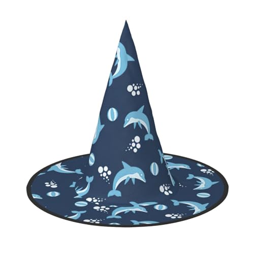WenDang Halloween-Hut mit Delfinkugeln, lustig, für Urlaub, Party, Kostüm, Ball, Cosplay, Karneval, DIY-Dekoration (2 Stück) von WenDang