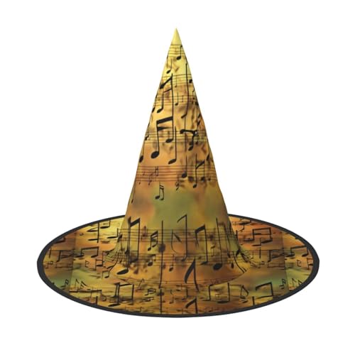 WenDang Halloween-Hut mit Musiknoten, lustig, für Urlaub, Party, Ball, Cosplay, Karneval, DIY-Dekoration (2 Stück) von WenDang
