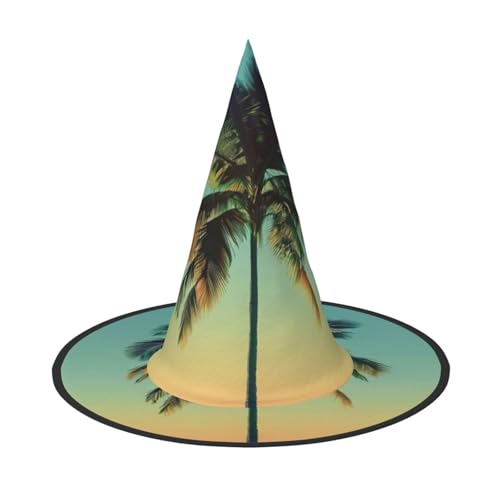 WenDang Halloween-Hut mit Palmenmotiv, lustig, für Urlaub, Party, Ball, Cosplay, Karneval, DIY-Dekoration (3 Stück) von WenDang