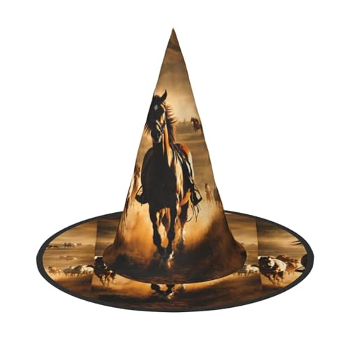 WenDang Halloween-Hut mit Pferdestreifenmuster, lustig, für Urlaub, Party, Ball, Cosplay, Karneval, DIY-Dekoration (2 Stück) von WenDang