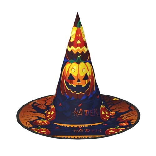 WenDang Halloween-Kürbis-Hut, lustig, Partyhut, Kostüm, Ball, Cosplay, Karneval, DIY-Dekoration (2 Stück) von WenDang