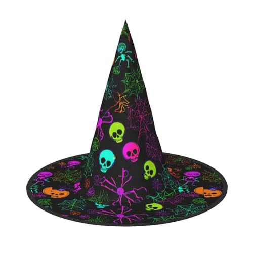 WenDang Halloween-Totenkopf-Hut, lustig, Partyhut, Kostüm, Ball, Cosplay, Karneval, DIY-Dekoration (3 Stück) von WenDang