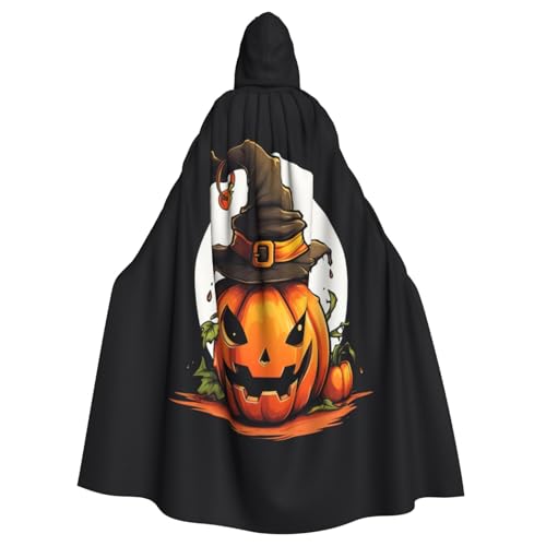 WenDang Halloween-Umhang mit niedlichem Kürbis-Druck, Halloween, Erwachsenen-Kapuzenumhang, Partys, Karneval, Cosplay, Kostüme, Erwachsenen-Dekoration, Umhang WenDang Halloween-Umhang mit niedlichem Kürbis-Druck, Halloween, Erwachsenen-Kapuzenumhang, Partys, Karneval, Cosplay, Kostüme, Erwachsenen-Dekoration, Umhang von WenDang