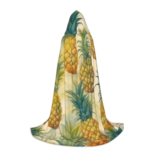 WenDang Kapuzenumhang mit Ananas-Aufdruck – vielseitiges Uni-Design für Cosplay, Partys, Make-up-Ball, Motto-Partys WenDang Kapuzenumhang mit Ananas-Aufdruck – vielseitiges Uni-Design für Cosplay, Partys, Make-up-Ball, Motto-Partys von WenDang