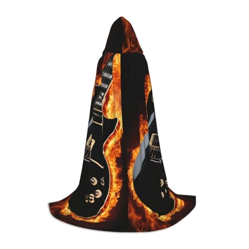 WenDang Kapuzenumhang mit E-Gitarren-Aufdruck – vielseitiges Uni-Design für Cosplay, Partys, Make-up-Ball, Motto-Partys WenDang Kapuzenumhang mit E-Gitarren-Aufdruck – vielseitiges Uni-Design für Cosplay, Partys, Make-up-Ball, Motto-Partys von WenDang