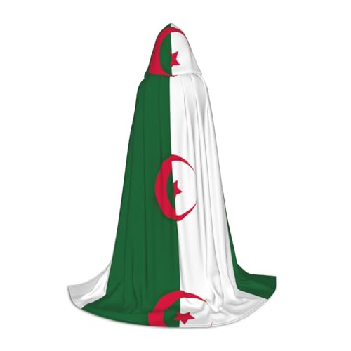 WenDang Kapuzenumhang mit Flagge von Algerien – vielseitiges Uni-Design für Cosplay, Partys, Make-up-Ball, Motto-Partys WenDang Kapuzenumhang mit Flagge von Algerien – vielseitiges Uni-Design für Cosplay, Partys, Make-up-Ball, Motto-Partys von WenDang