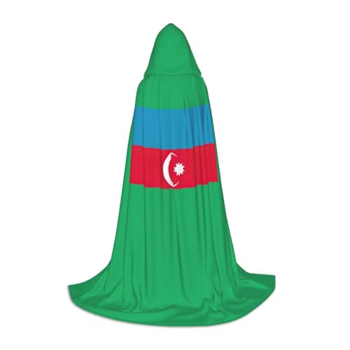 WenDang Kapuzenumhang mit Flagge von Aserbaidschan, vielseitiges Uni-Design für Cosplay, Partys, Make-up-Ball, Motto-Partys WenDang Kapuzenumhang mit Flagge von Aserbaidschan, vielseitiges Uni-Design für Cosplay, Partys, Make-up-Ball, Motto-Partys von WenDang