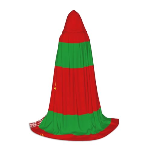 WenDang Kapuzenumhang mit Flagge von Belarus – vielseitiges Uni-Design für Cosplay, Partys, Make-up-Ball, Motto-Partys WenDang Kapuzenumhang mit Flagge von Belarus – vielseitiges Uni-Design für Cosplay, Partys, Make-up-Ball, Motto-Partys von WenDang