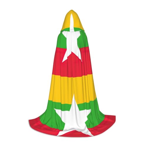 WenDang Kapuzenumhang mit Flagge von Myanmar, vielseitiges Uni-Design für Cosplay, Partys, Make-up-Ball, Motto-Partys WenDang Kapuzenumhang mit Flagge von Myanmar, vielseitiges Uni-Design für Cosplay, Partys, Make-up-Ball, Motto-Partys von WenDang