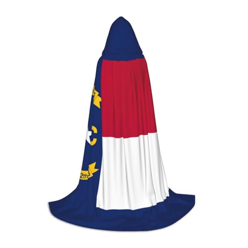 WenDang Kapuzenumhang mit Flagge von North Carolina, vielseitiges Uni-Design für Cosplay, Partys, Make-up-Ball, Motto-Partys WenDang Kapuzenumhang mit Flagge von North Carolina, vielseitiges Uni-Design für Cosplay, Partys, Make-up-Ball, Motto-Partys von WenDang