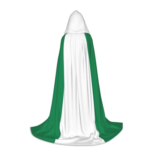 WenDang Kapuzenumhang mit Nigeria-Flagge – vielseitiges Uni-Design für Cosplay, Partys, Make-up-Ball, Motto-Partys WenDang Kapuzenumhang mit Nigeria-Flagge – vielseitiges Uni-Design für Cosplay, Partys, Make-up-Ball, Motto-Partys von WenDang