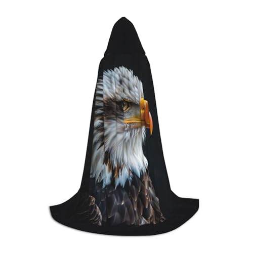 WenDang Kapuzenumhang mit Weißkopfseeadler-Aufdruck – vielseitiges Uni-Design für Cosplay, Partys, Make-up-Ball, Motto-Partys WenDang Kapuzenumhang mit Weißkopfseeadler-Aufdruck – vielseitiges Uni-Design für Cosplay, Partys, Make-up-Ball, Motto-Partys von WenDang