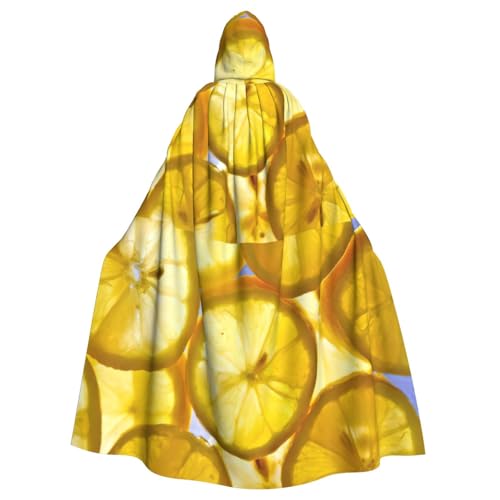 WenDang Kapuzenumhang mit Zitronenscheiben für Halloween, Erwachsene, Partys, Karneval, Cosplay, Kostüme, Erwachsenendekoration, Umhang WenDang Kapuzenumhang mit Zitronenscheiben für Halloween, Erwachsene, Partys, Karneval, Cosplay, Kostüme, Erwachsenendekoration, Umhang von WenDang