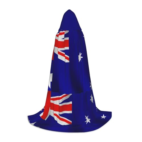 WenDang Kapuzenumhang mit australischer Flagge, vielseitiges Uni-Design für Cosplay, Partys, Make-up-Ball, Motto-Partys von WenDang