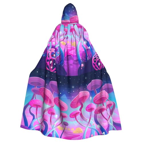 WenDang Kapuzenumhang mit magischem Pilzaufdruck, Halloween, Erwachsene, für Partys, Karneval, Cosplay, Kostüme, Erwachsenendekoration, Umhang WenDang Kapuzenumhang mit magischem Pilzaufdruck, Halloween, Erwachsene, für Partys, Karneval, Cosplay, Kostüme, Erwachsenendekoration, Umhang von WenDang