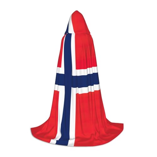 WenDang Kapuzenumhang mit norwegischer Flagge, vielseitiges Uni-Design für Cosplay, Partys, Make-up-Ball, Motto-Partys WenDang Kapuzenumhang mit norwegischer Flagge, vielseitiges Uni-Design für Cosplay, Partys, Make-up-Ball, Motto-Partys von WenDang