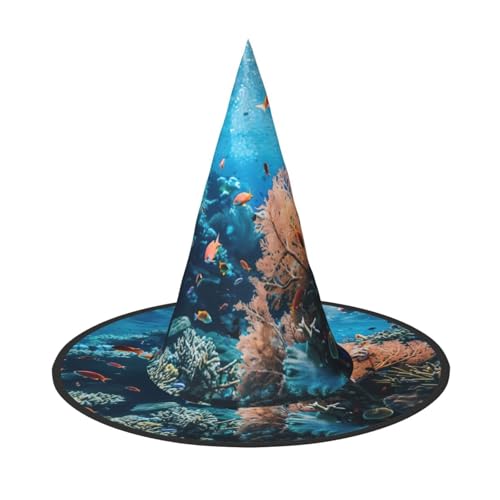 WenDang Korallenriff-Halloween-Hut, lustig, Partyhut, Kostüm, Ball, Cosplay, Karneval, DIY-Dekoration (2 Stück) von WenDang