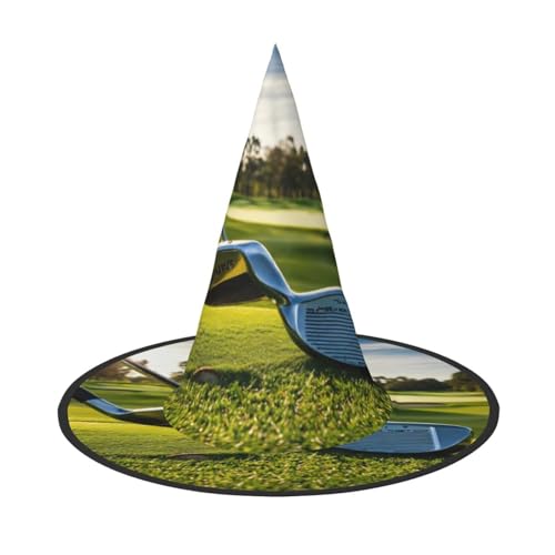 WenDang Lustiger Golfclub-Halloween-Hut, für Urlaub, Party, Ball, Cosplay, Karneval, DIY-Dekoration (3 Stück) von WenDang