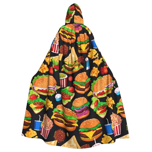 WenDang Lustiger Uni-Kapuzenumhang mit Lebensmittelmuster für Erwachsene, eleganter Halloween-Kapuzenumhang, bequemer langer Kapuzenumhang WenDang Lustiger Uni-Kapuzenumhang mit Lebensmittelmuster für Erwachsene, eleganter Halloween-Kapuzenumhang, bequemer langer Kapuzenumhang von WenDang