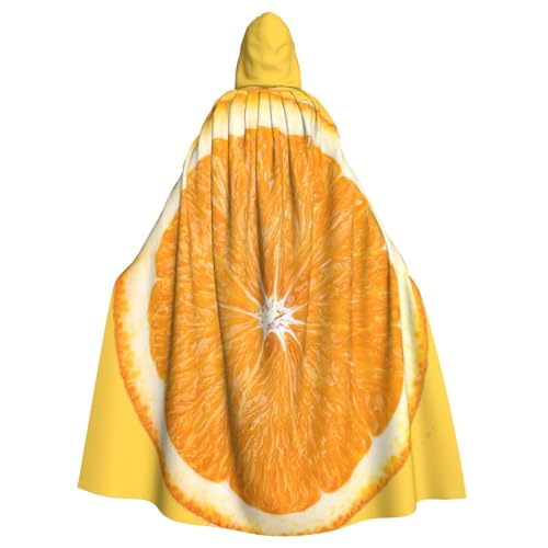 WenDang Orangenscheiben-Druck, Uni, Kapuzenumhang für Erwachsene, eleganter Halloween-Kapuzenumhang, bequemer langer Kapuzenumhang WenDang Orangenscheiben-Druck, Uni, Kapuzenumhang für Erwachsene, eleganter Halloween-Kapuzenumhang, bequemer langer Kapuzenumhang von WenDang