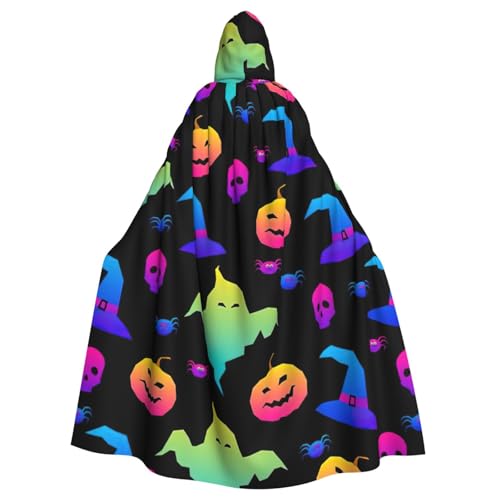 WenDang Regenbogen, Halloween-Geister-Hexenhut, Spinnen-Druck, Halloween, Erwachsene, Kapuzenumhang, Partys, Karneval, Cosplay, Kostüme, Erwachsenen-Dekoration, Umhang WenDang Regenbogen, Halloween-Geister-Hexenhut, Spinnen-Druck, Halloween, Erwachsene, Kapuzenumhang, Partys, Karneval, Cosplay, Kostüme, Erwachsenen-Dekoration, Umhang von WenDang